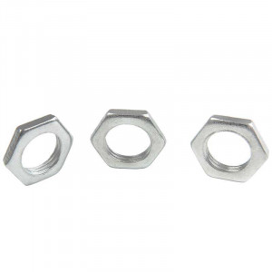 low zinc-plated nut for M10 tube, 1mm pitch, 2.2mm thick