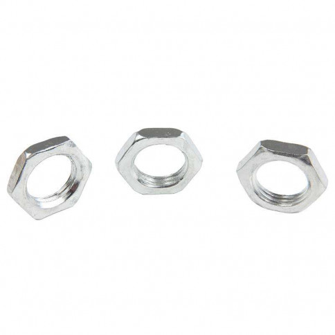 Low zinc-plated nut for M10 tube, 1mm pitch, 3mm thick