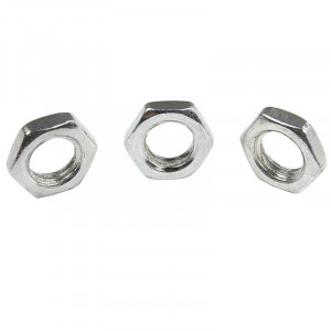 Low zinc-plated nut for M8 tube, 1mm pitch, 3mm thick