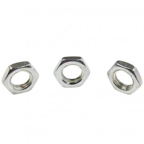 Low zinc-plated nut for M12 tube, 1mm pitch, 3mm thick