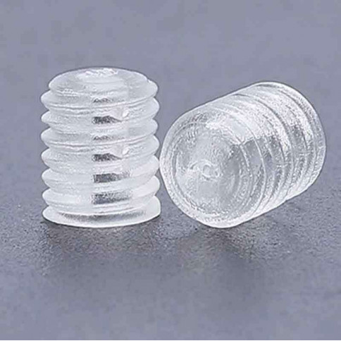 Vis en plastique transparent M4 sans tête longueur 8mm