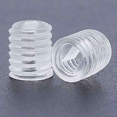 Vis en plastique transparent M6 sans tête longueur 10mm