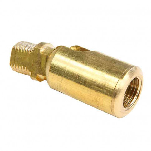 Brass sleeve Moravia brass ball joint, one joint for M10 threaded tube with 1mm pitch