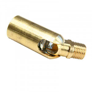 Brass sleeve Carducci brass ball joint, one joint for M10 threaded tube with 1mm pitch