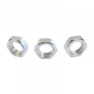 Low zinc-plated nut for M14 tube, 1.5 mm pitch, 7 mm thick