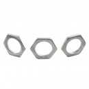 Low zinc-plated nut for M20 tube, 1.5 mm pitch, 3 mm thick