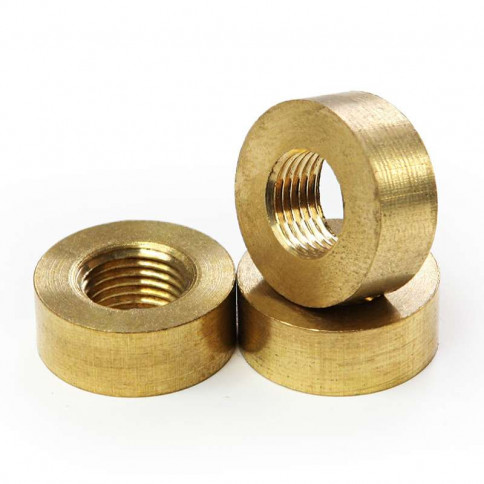 brass threaded ring for tube M10 diameter 18mm