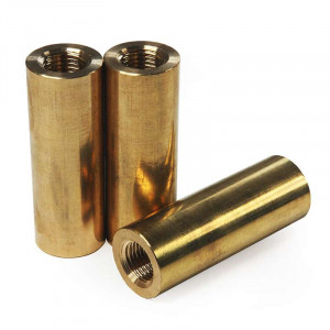16 mm diameter brass tube with M10 thread, 45 mm high