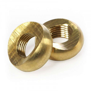 Brass ring diameter 18mm threaded M10 with 33mm wolf's mouth machining