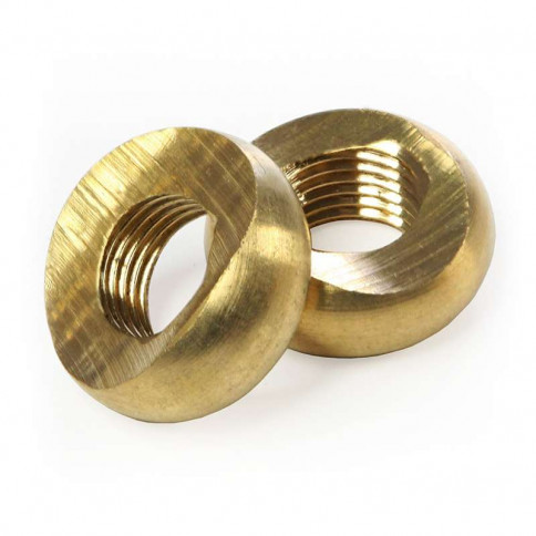 Brass ring diameter 18mm threaded M10 with 33mm wolf's mouth machining