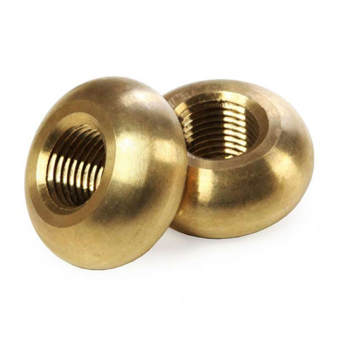 Brass ring - nut diameter 22mm for M10 threaded tube
