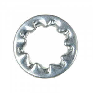 Zinc-plated serrated washer for M6 threaded tube