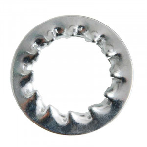 Zinc-plated serrated washer for M12 threaded tube