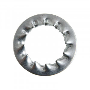 Zinc-plated serrated washer for M14 threaded tube