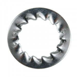 Zinc-plated serrated washer for M16 threaded tube