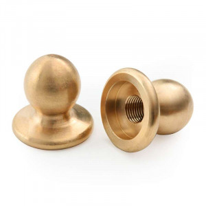 M10 threaded brass ball point, diameter 19mm