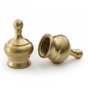 M10 threaded brass ball point, diameter 15mm