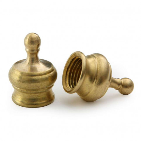 M10 threaded brass ball point, diameter 14.5mm