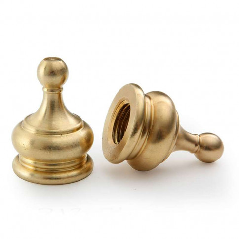 18mm diameter M10 threaded teardrop-shaped brass light fitting tip