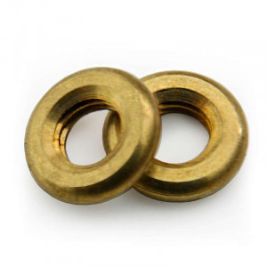 Brass ring - nut diameter 9mm for threaded tube M5
