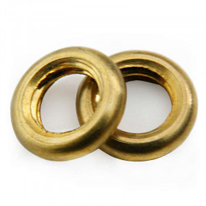 Brass ring - nut diameter 9mm for threaded tube M6