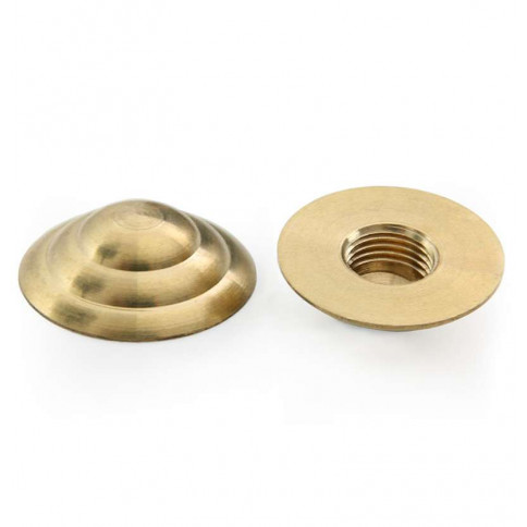 24mm diameter ringed hemispherical brass stopper