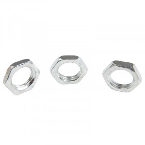 Low zinc-plated nut for M10 tube, 1.5 mm pitch, 7 mm thick