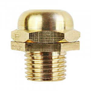 Electric cable clamp, brass, M10 thread.