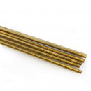 Threaded brass tube M10 1mm pitch 50 centimetres