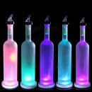 Kit of 12 LED bottle lighting panels Ø 80mm 12 volts for colour lighting of bar bottles