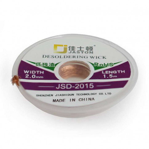 Ultra pure copper desoldering braids 2015