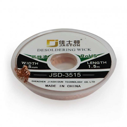 Ultra pure copper desoldering braids 3515