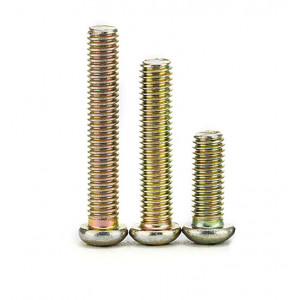 Vis en acier M3 tête cylindrique bombée cruciforme