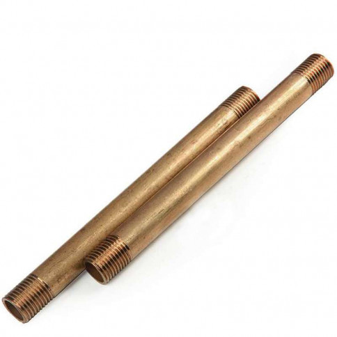 M10 brass threaded tube, 12 cm long