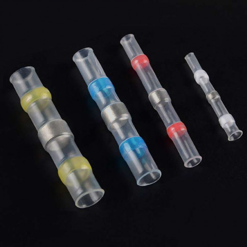 Heat-shrinkable self-sealing connectors