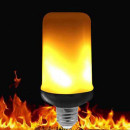 E27 LED bulb with flamboyant effect