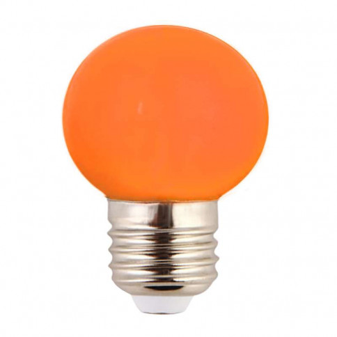 Ampoule LED sphérique G45 à culot E27 couleur d'éclairage orange