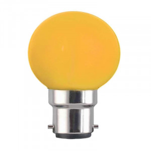 Ampoule sphérique G45 culot B22 couleur jaune 230 volts