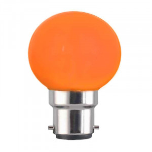 Ampoule sphérique G45 culot B22 couleur orange 230 volts