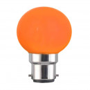 Ampoule sphérique G45 culot B22 couleur orange 230 volts 