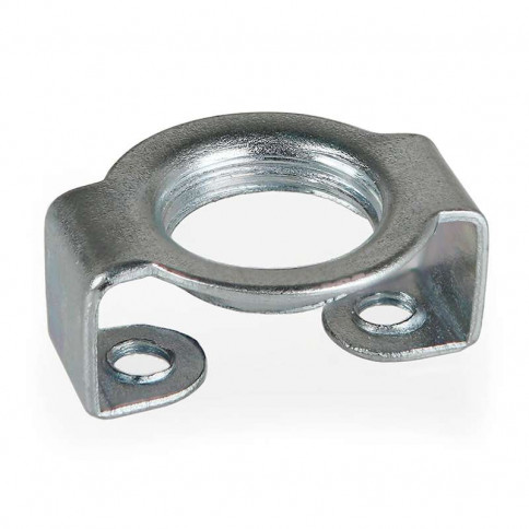 Straight bridge in galvanised steel with M10 thread, height 9mm