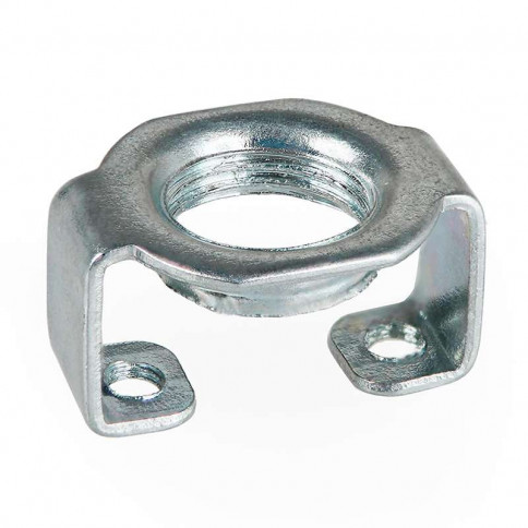Straight bridge in galvanised steel with M10 thread, height 12mm