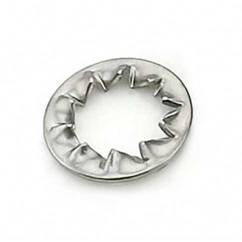  Zinc-plated serrated washer for M4 threaded tube