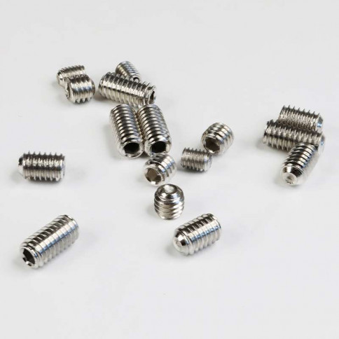 M4 zinc-plated steel screw without hollow hexagonal head - thread length according to variation
