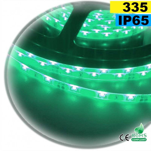 Side LED strip green LED-335 IP65 120 LED/m 30 metres