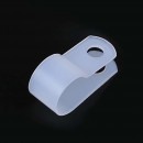 Nylon cable clamp - white