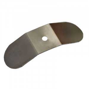 Double-arm stainless steel leaf spring on cable