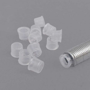 Plastic end cap to protect electrical cable for M10 threaded tube