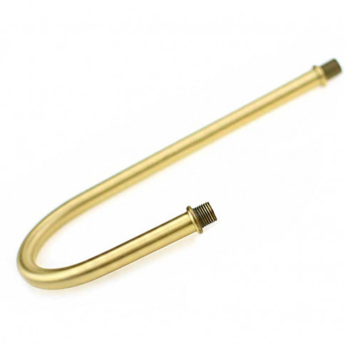 180° gooseneck brass tube - height 18.5cm