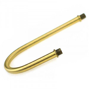 180° gooseneck brass tube - height 13cm